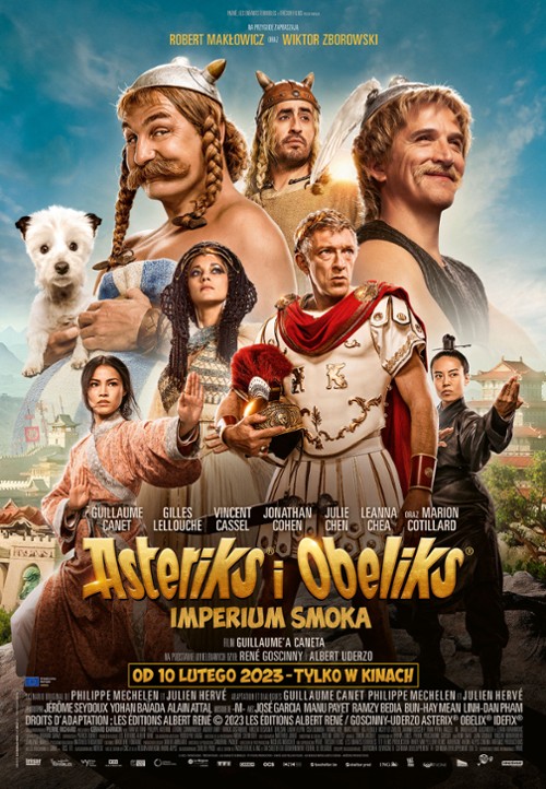 Plakat promocyjny filmu Asteriks i Obeliks Imperium Smoka