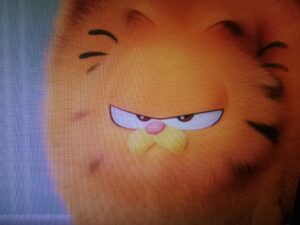 kadr z filmu Garfield z wizerunkiem kota