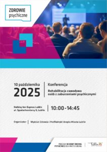 Strona pierwsza programu konferencji poświęconej rehabilitacji zawodowej osób z zaburzeniami psychicznymi